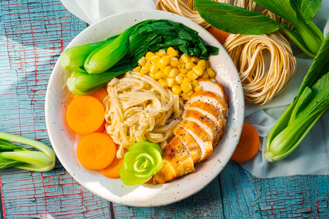 Chicken & Udon Noodles with hatch chillies.. Photo by To Uyen on Unsplash