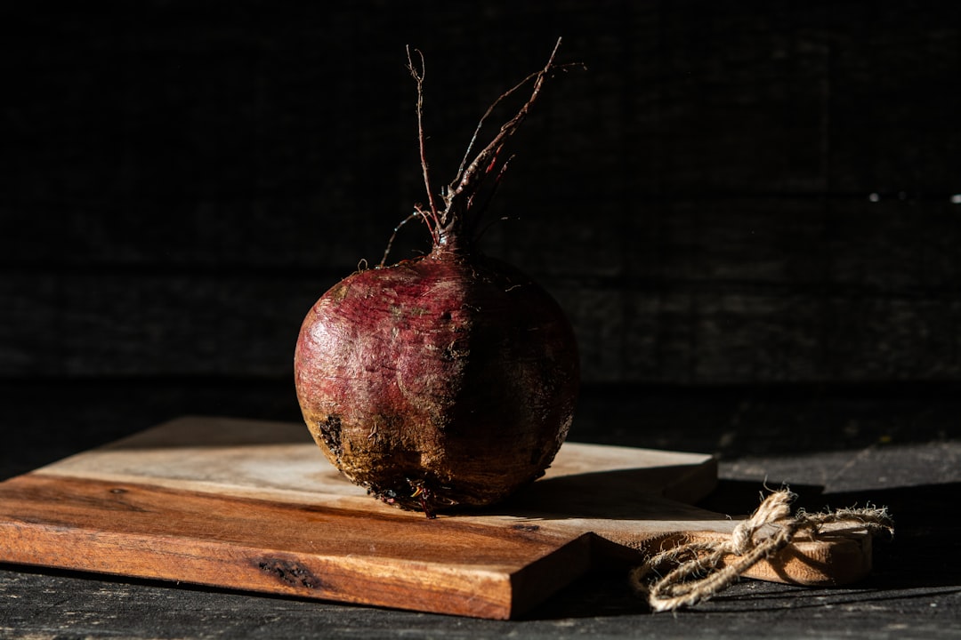 Radicchio, beet and onion with whole grain mustard. Photo from Unsplash