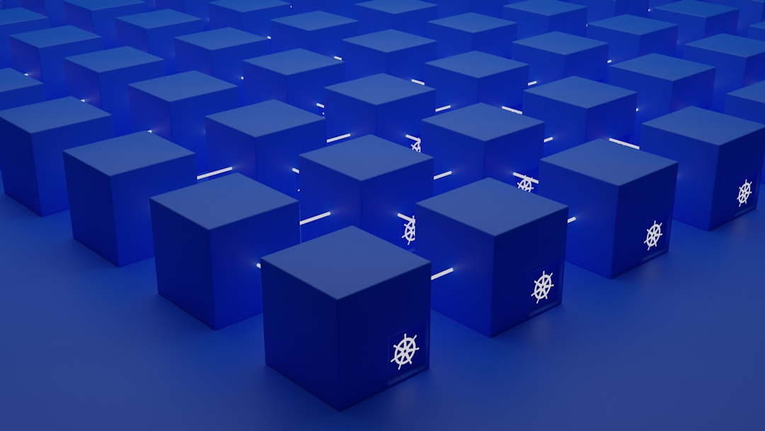 Abstract visualisation of connected data nodes